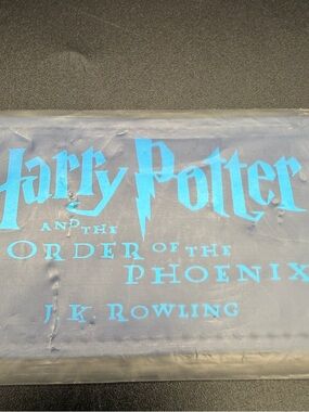New Blue Harry Potter Leatherette Bookmark Order of the Phoenix 2003 Scholastics